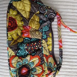 Vera Bradley Floral Crossbody Bag - Yellow, Red, Blue, Brown